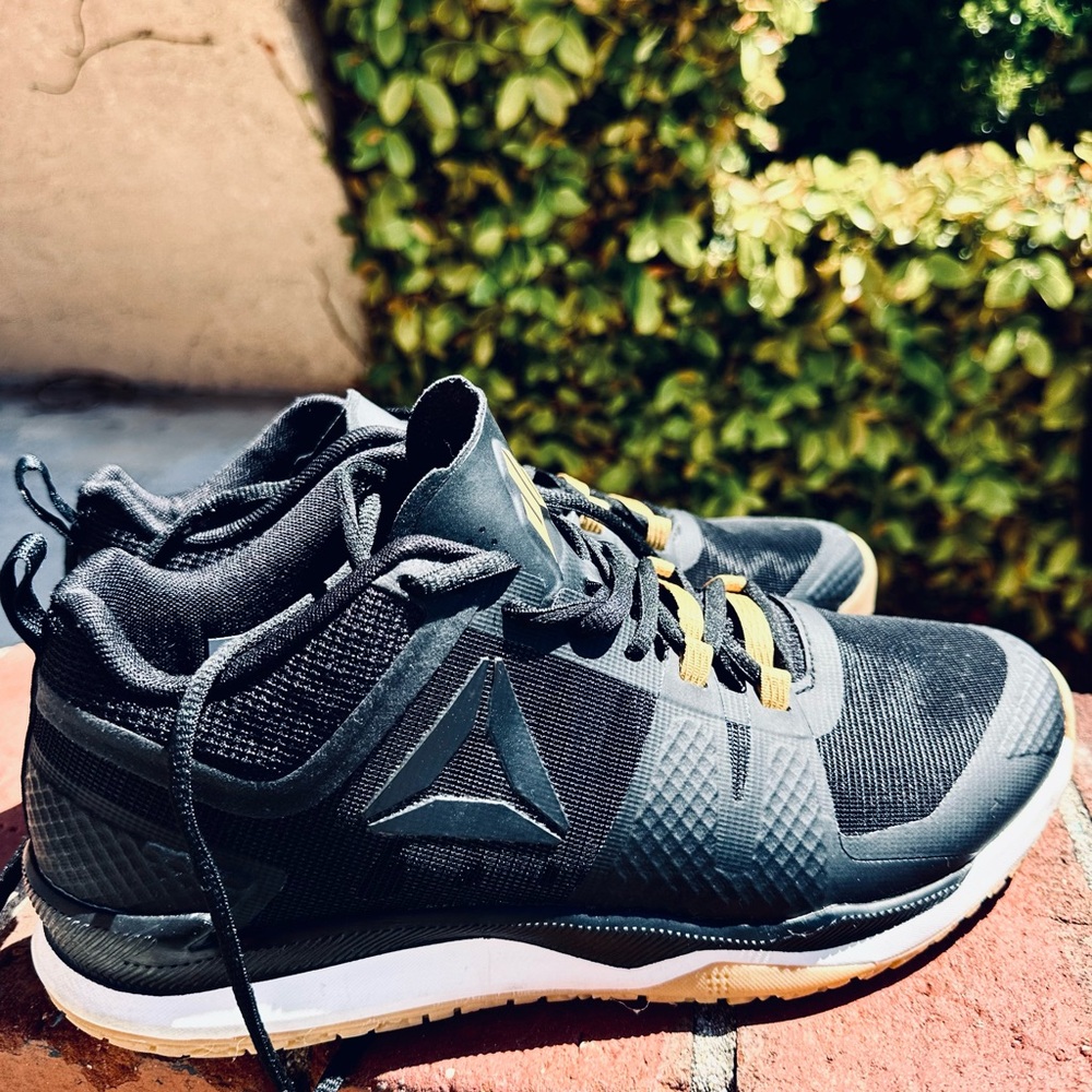 Reebok Black and Gold Athletic Shoes